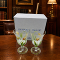 Princess House Cottage Tulip Goblets, Set of Two
