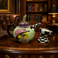 SWAK Character Collectibles Whimsical Teapot & Creamer Set Checkerboard 2003