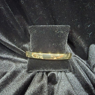 Vintage Tommy Bahama Gold Tone Rhinestone Bangle Bracelet | Estate Designer Jewelry
