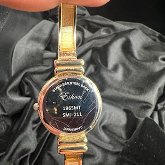 Vintage Eikon Gold Tone Quartz Wristwatch | Women's Dress Watch for Parts or Repair