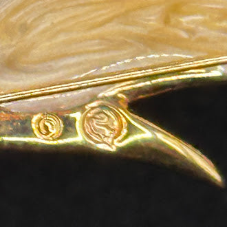 Swarovski Gold Tone Calla Lily Brooch Pave Crystal Flower Pin Faux Pearl Center Signed