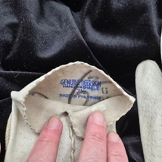 Genuine Deerskin Leather Ladies Gloves size 6 1/2