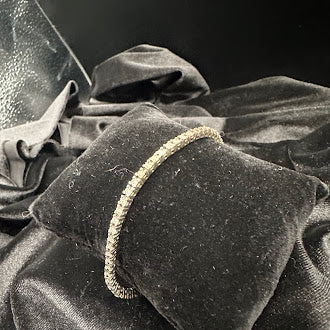 Sterling Silver 925 Diamond Tennis Bracelet Elegant Minimalist Sparkle