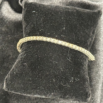 Sterling Silver 925 Diamond Tennis Bracelet Elegant Minimalist Sparkle