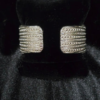 Vintage Victoria Wieck Silvertone Crystal Hidden Quartz Watch Cuff Bracelet with Pavé Sunburst Design, Glam Estate Statement Timepiece (NOT WORKING/PARTS OR REPAIR ONLY)