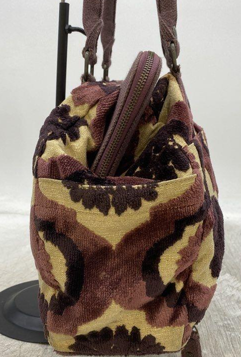 Cake by Petunia Pickle Bottom Patterned Satchel with Matching Pouch, Fabric Shoulder Bag Set