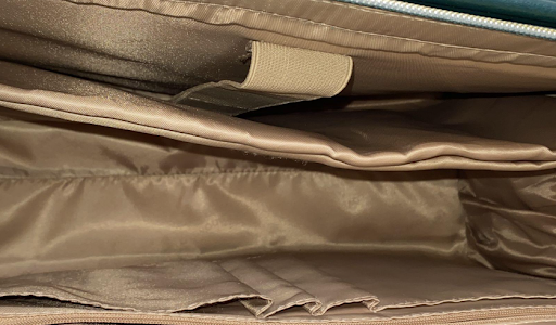Green Quilted Laptop Briefcase Set – Tote Work Bag with Matching Case & Strap – Office Travel Carryall