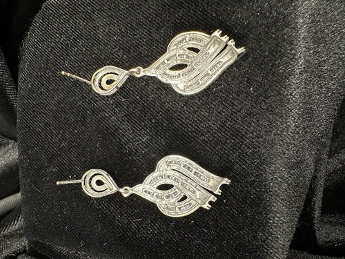 925 Sterling Silver Moissanite Dangle Earrings Teardrop Drop Brilliant Sparkle Elegant Fine Jewelry Style