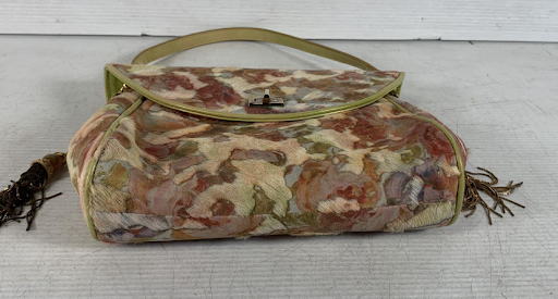 Ekatrina New York Multicolor Floral Calfhair Shoulder Bag, Textured Tapestry Style Handbag