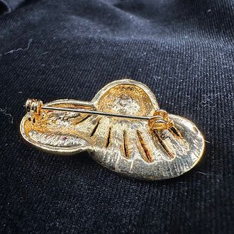 Red Crystal Hat Brooch