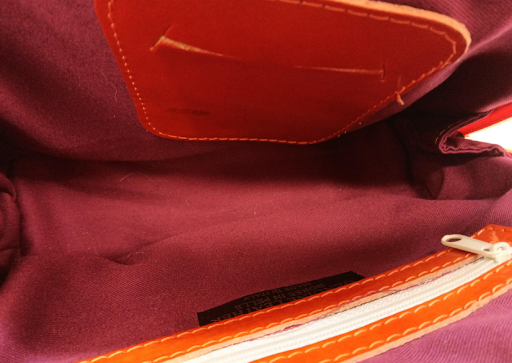 Vintage Vera Pelle Italian Leather Dome Satchel, Black & Red Two-Tone Crossbody, Made in Italy