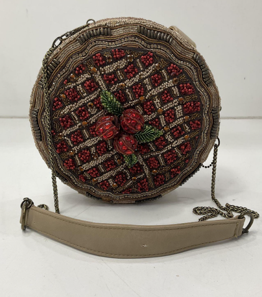 Mary Frances Retired Cherry Pie Beaded Collector Clutch | Embellished Statement Evening Handbag