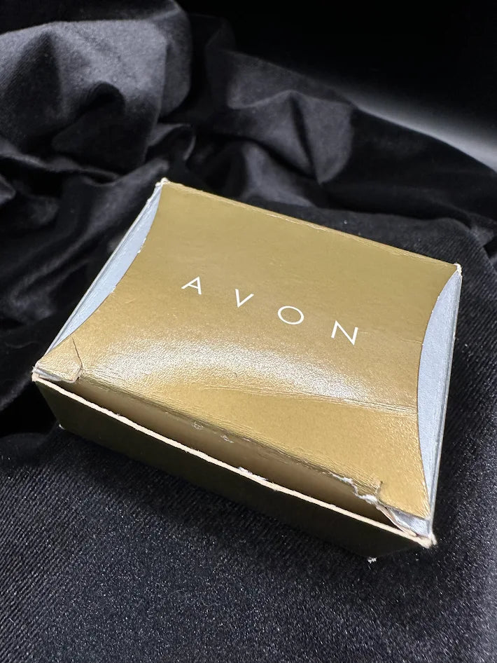 Avon Bunny Brooch With Faux Pearl Accents and Original Box
