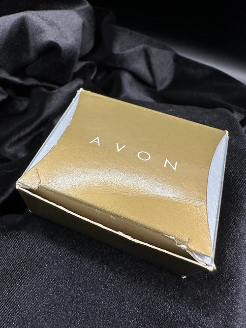 Avon Bunny Brooch With Faux Pearl Accents and Original Box