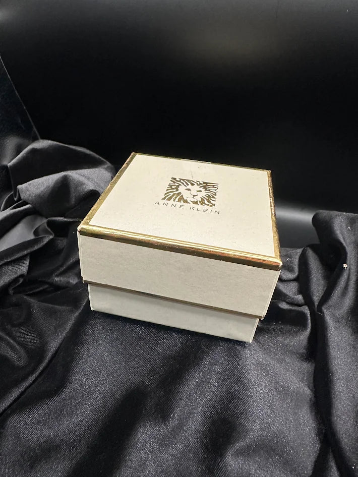 Anne Klein Crystal Bird Brooch Gold Tone Multicolor Enamel Pin With Original Box