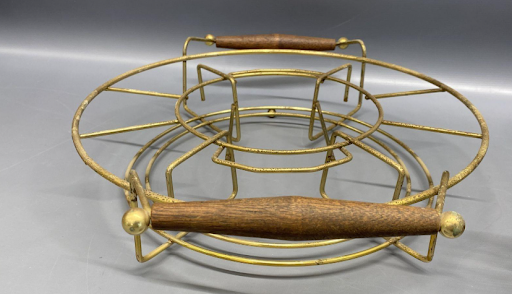 Vintage Atomic Barware Set with Gold Starburst