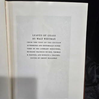 Leaves of Grass by Walt Whitman 1942 Reprint Heritage Press Hardcover Illustrated Rockwell Kent