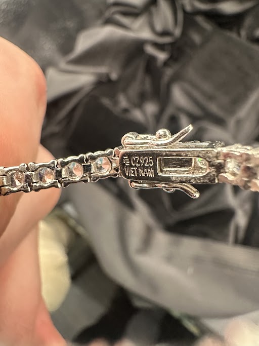 Sterling Silver 925 Diamond Tennis Bracelet Elegant Minimalist Sparkle