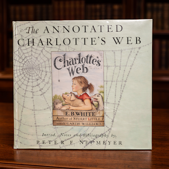 The Annotated Charlottes Web by EB White Introduction and Notes by Peter F Neumeyer 1994 HarperCollins Hardcover with Dust Jacket Illustrated