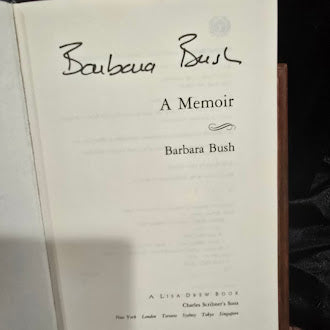 Barbara Bush A Memoir Barbara Bush 1994 Signed First Edition Hardcover With Dust Jacket