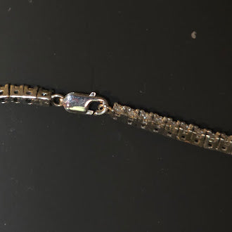 Sterling Silver 925 Diamond Tennis Bracelet Elegant Minimalist Sparkle