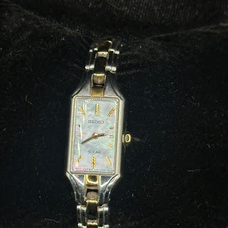 Seiko Rectangular Two-Tone Bracelet Watch