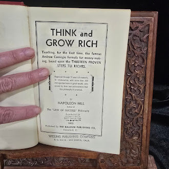 Think and Grow Rich by Napoleon Hill 1952 Edition The Ralston Society Hardcover