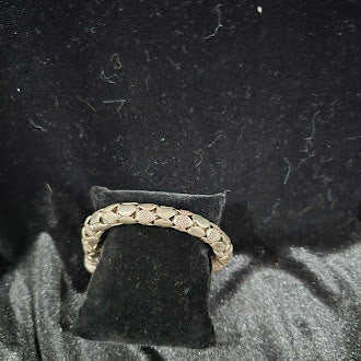 Sterling Silver Smooth and Textured Link Bracelet S Hook Clasp 38.16g
