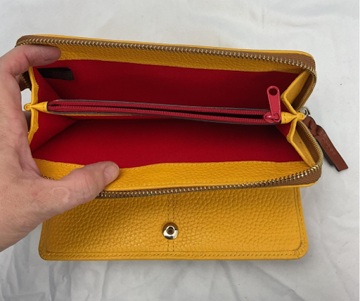 Dooney & Bourke Pebble Grain Kiley Hobo Bag Dandelion Yellow Wallet Set Leather Purse
