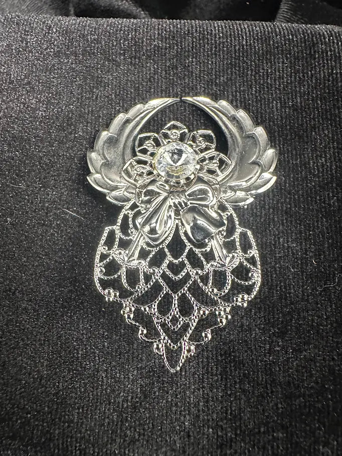 Jane Davis 1997 AOL Angel of Love Brooch | Signed Vintage Angel Pin