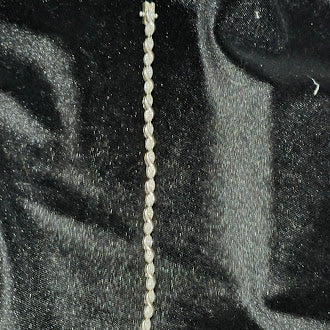 Sterling Silver Cubic Zirconia Tennis Bracelet 925 Twisted Ribbon Link Design | Classic CZ Sparkle Bracelet 10.2g