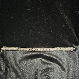Sterling Silver Smooth and Textured Link Bracelet S Hook Clasp 38.16g