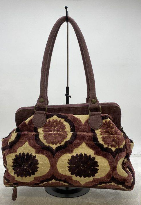 Cake by Petunia Pickle Bottom Patterned Satchel with Matching Pouch, Fabric Shoulder Bag Set