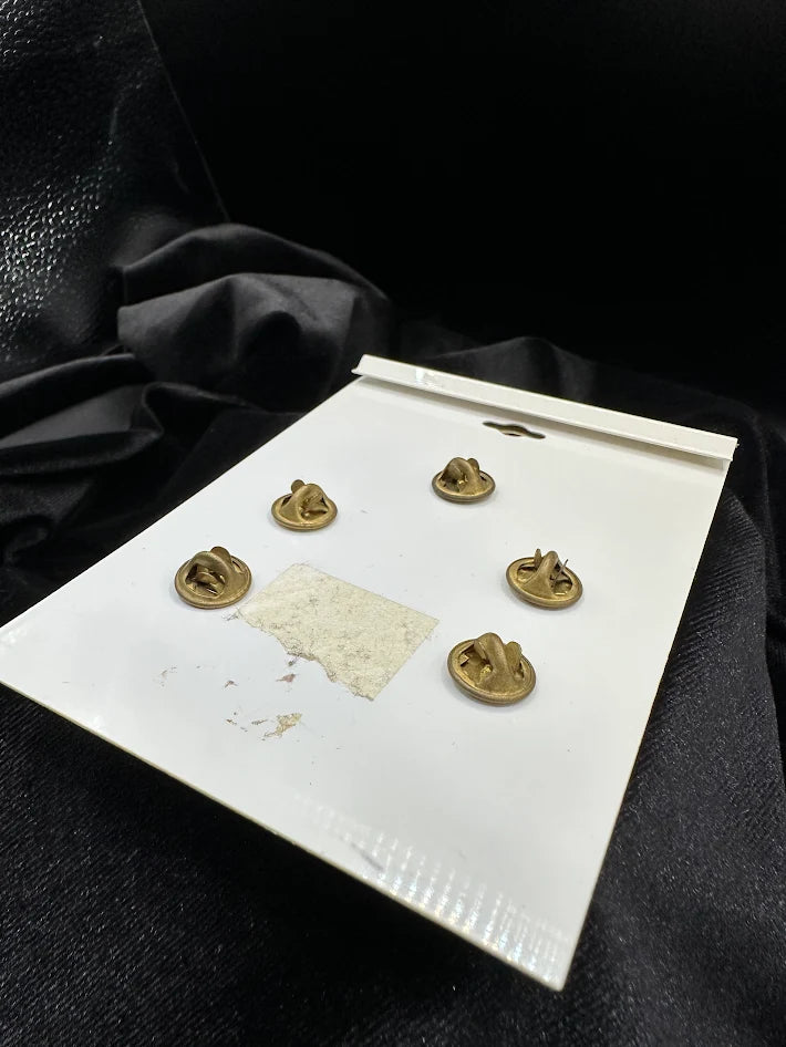 Endangered Species Animal Pin Set Gold Tone Vintage Brooch Collection On Original Card