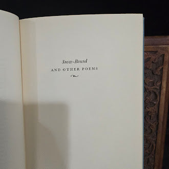 Snow Bound and Other Poems by John Greenleaf Whittier 1965 First Edition Peter Pauper Press Hardcover in Slipcase with Ephemera