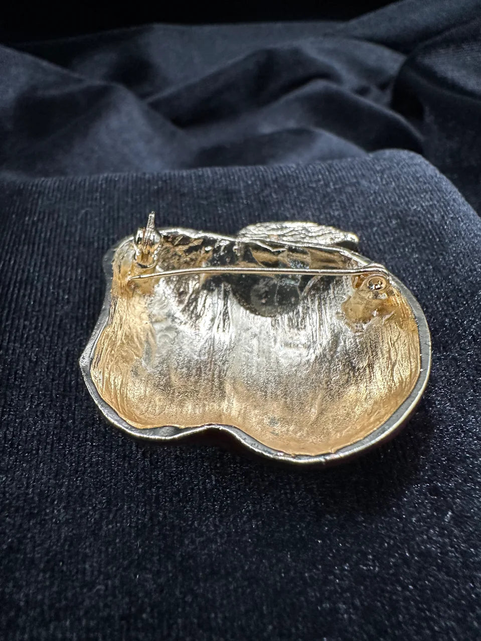 Red Apple Crystal Brooch